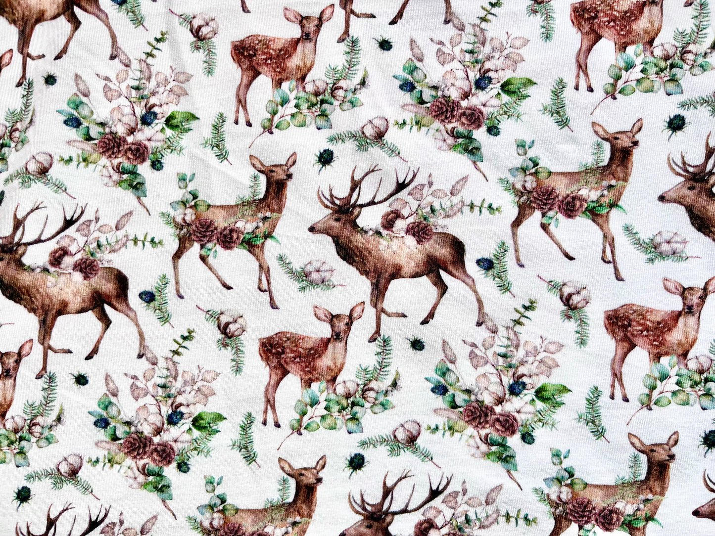 Deer Print Rudford Top fabric close up image