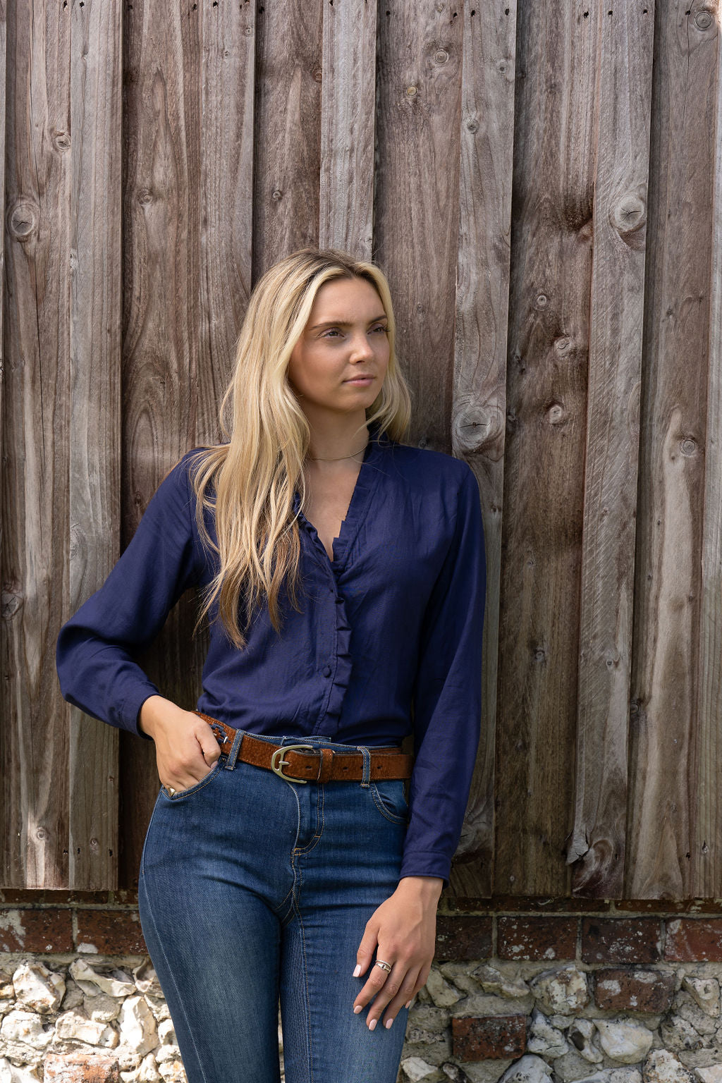 Navy Pembridge Blouse