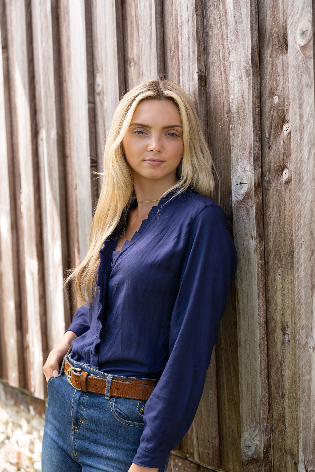 Navy Pembridge Blouse